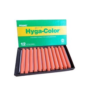 Hyga Color Chalkboard ORANGE Chalk 12 Sticks Dixon New Old Stock NOS VTG